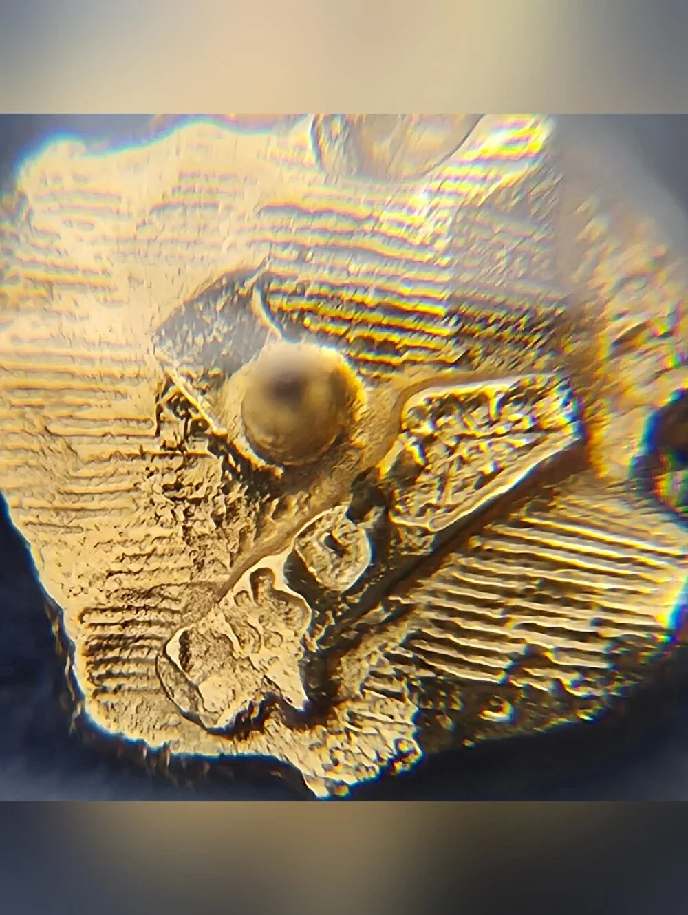 Vintage 14k Solid Yellow Gold Nugget Cluster Tie Tack Pin